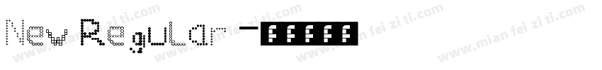 New Regular字体转换